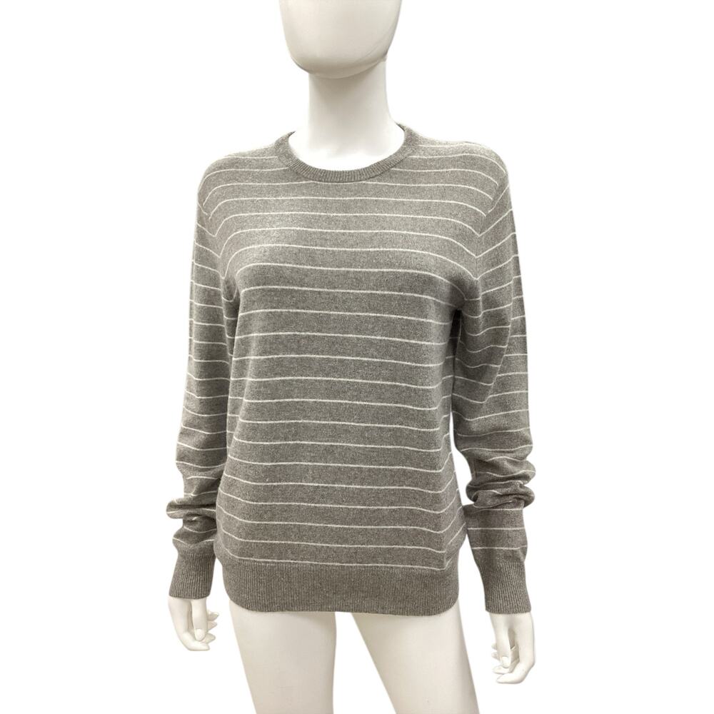 Polo By Ralph Lauren Sweater Unisex Men’s SZ S ItalianYarn Stripes Cashmere Gray